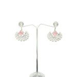 Designer German Silver Chandrakor Hook Earrings