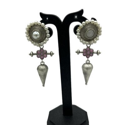 German Silver dangler Earrings